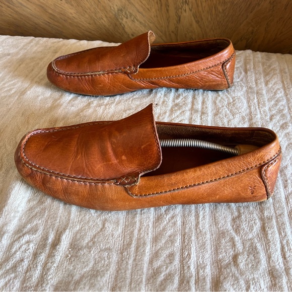 FRYE Sullivan Driver loafers brown color size 12 - Picture 13 of 15